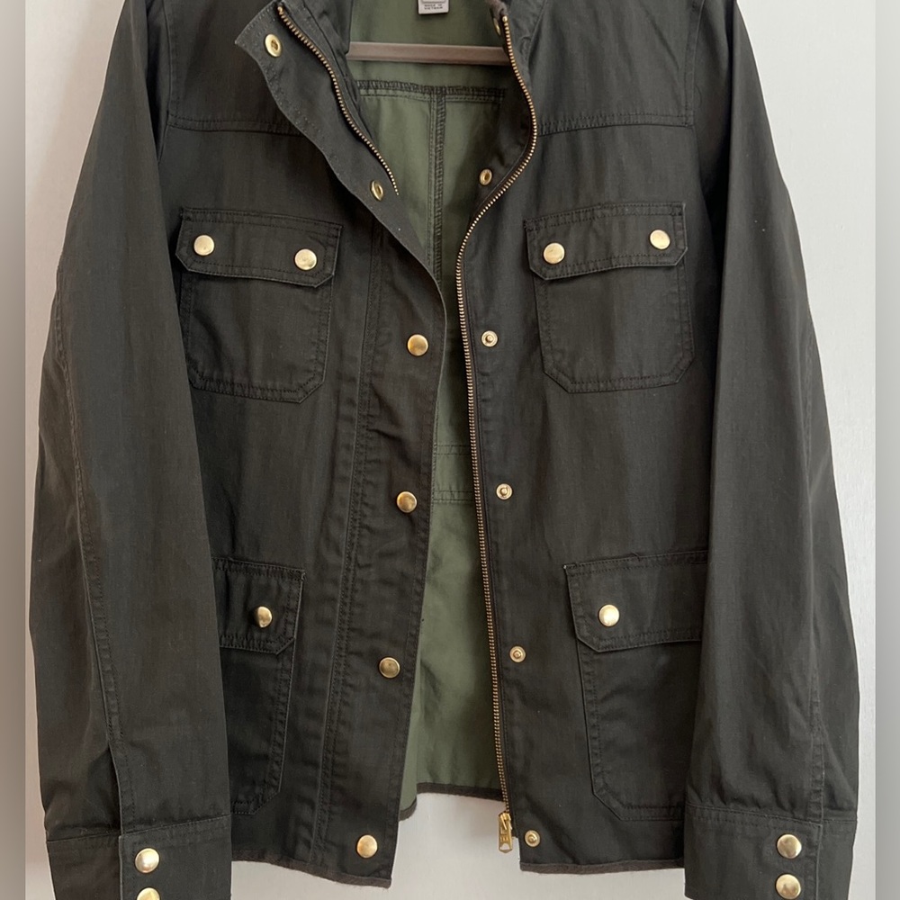 J.Crew Field Jacket size Medium Hunter Green